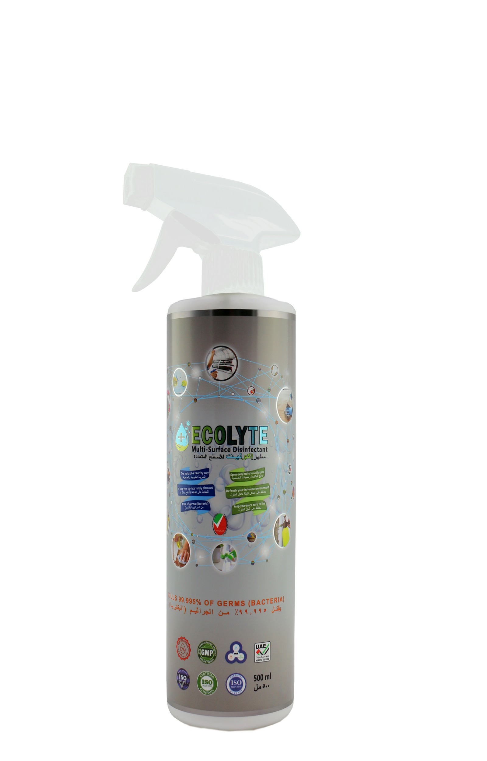 Ecolyte Multi-Surface Disinfectant 100% Natural - 500 ml