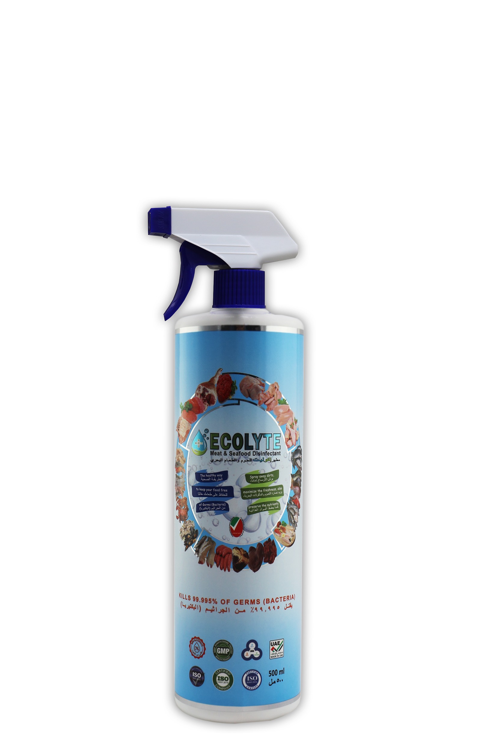 Ecolyte Meat & Seafood Disinfectant 100% Natural - 500 ml