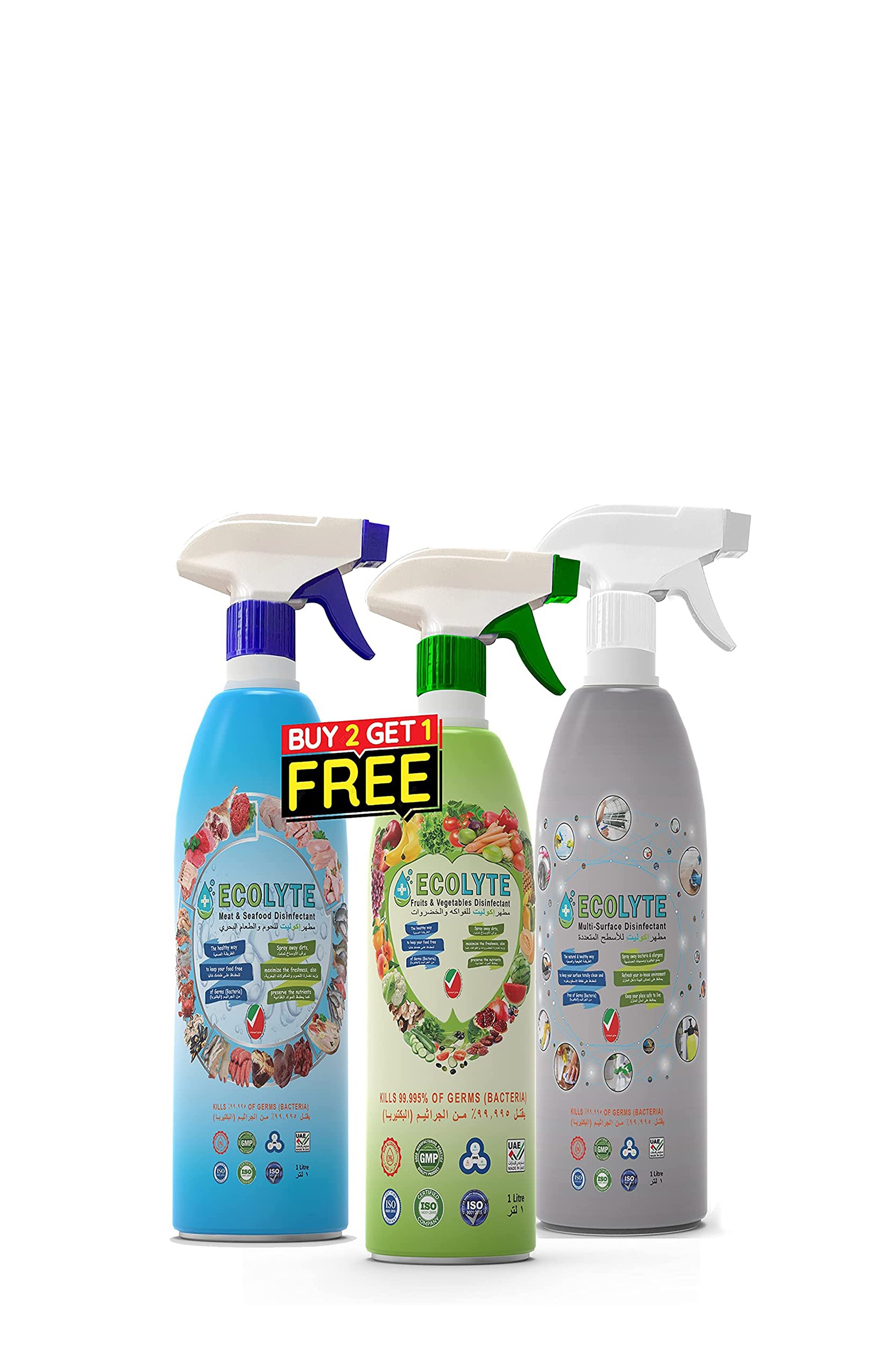 Ecolyte + All in one Disinfectant Bundle ( 1Litre)