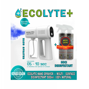 Ecolyte Nano Sprayer with Ecolyte Multi-Surface Disinfectant (2x500ml)