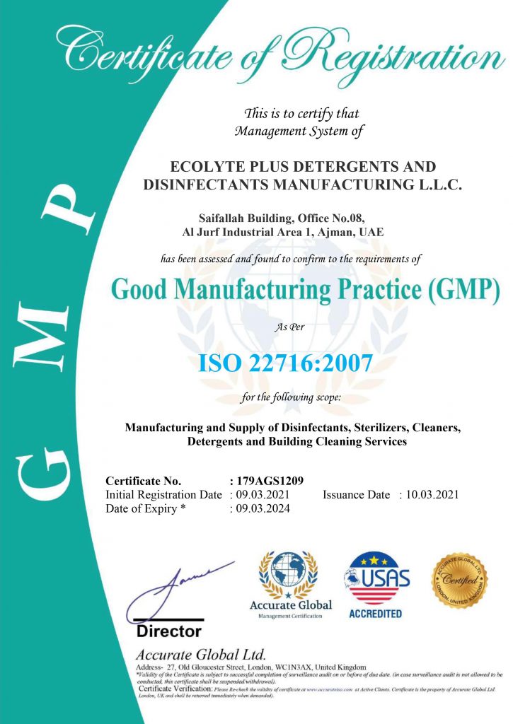 ISO 22716 Good Manufacturing Practice 1 1